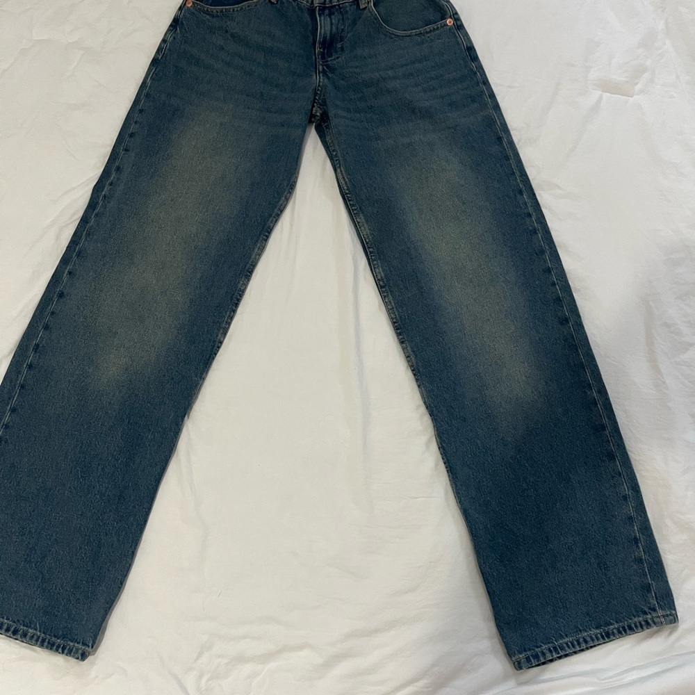 Motel Rocks Blue Relaxed Jeans with Vintage Appeal